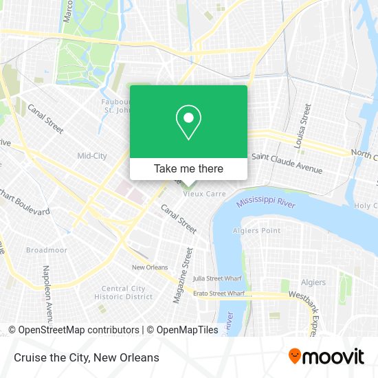 Cruise the City map