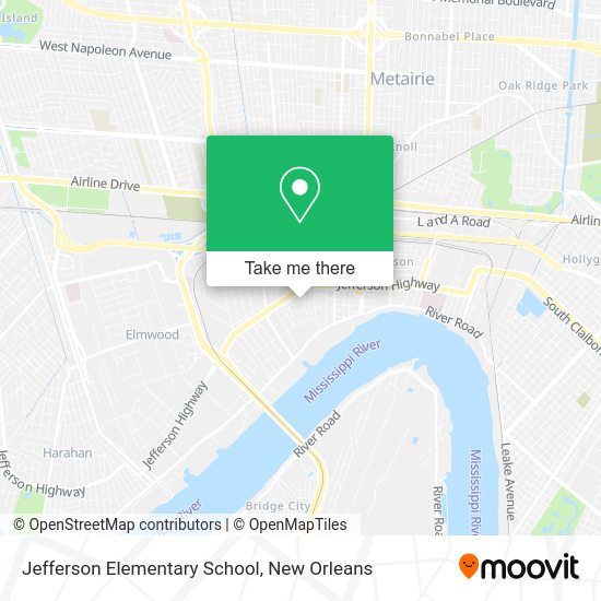 Jefferson Elementary School map