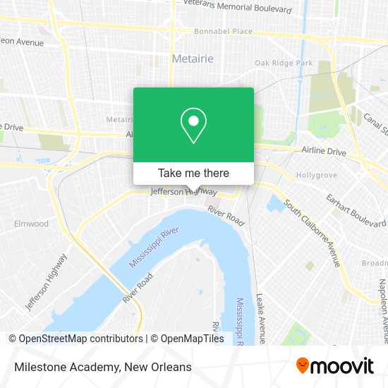 Milestone Academy map