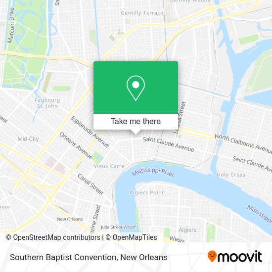 Southern Baptist Convention map