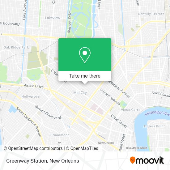 Greenway Station map