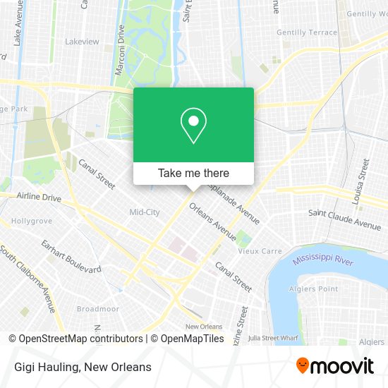 Mapa de Gigi Hauling