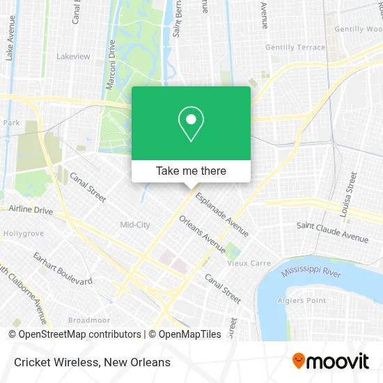 Cricket Wireless map