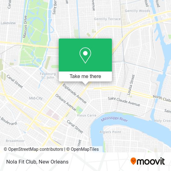Mapa de Nola Fit Club