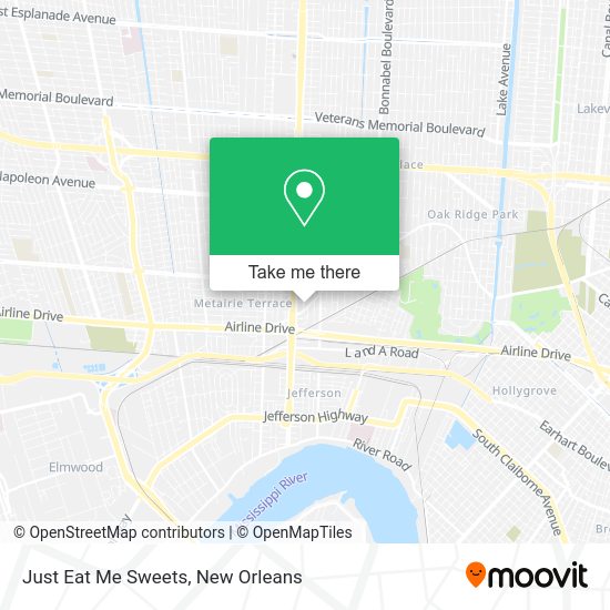 Just Eat Me Sweets map