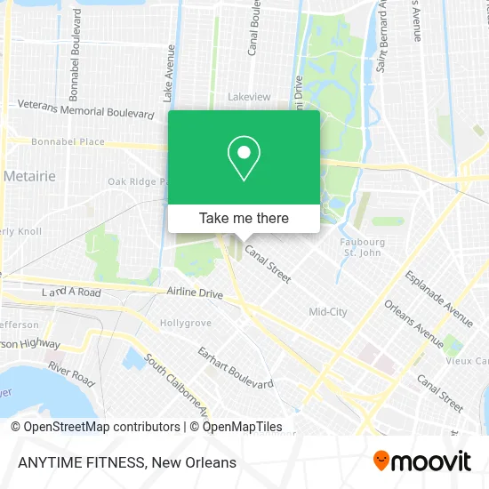 ANYTIME FITNESS map