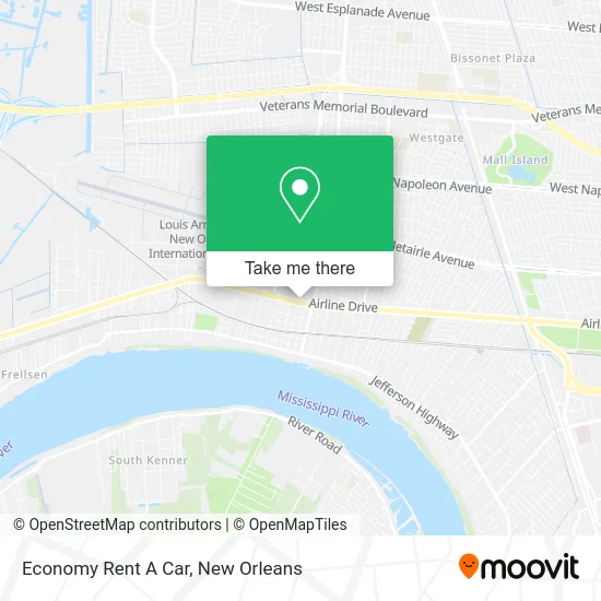 Economy Rent A Car map