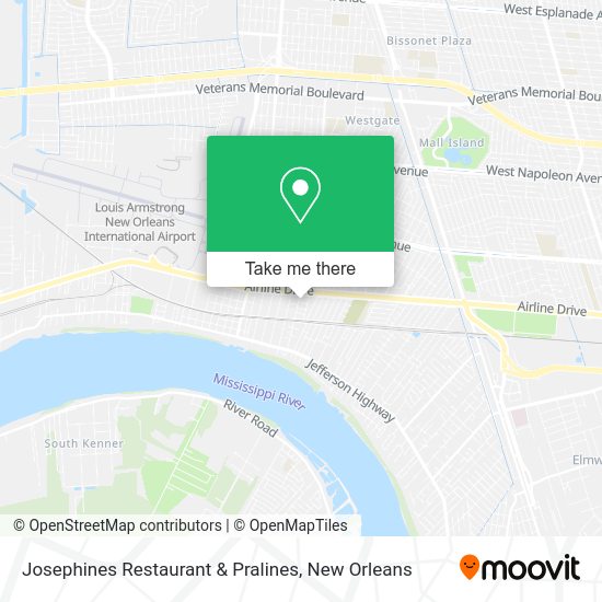 Mapa de Josephines Restaurant & Pralines