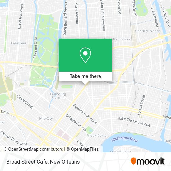 Mapa de Broad Street Cafe