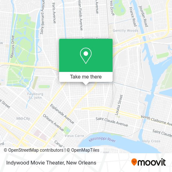 Indywood Movie Theater map