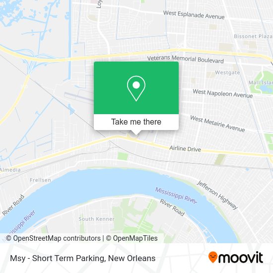 Msy - Short Term Parking map