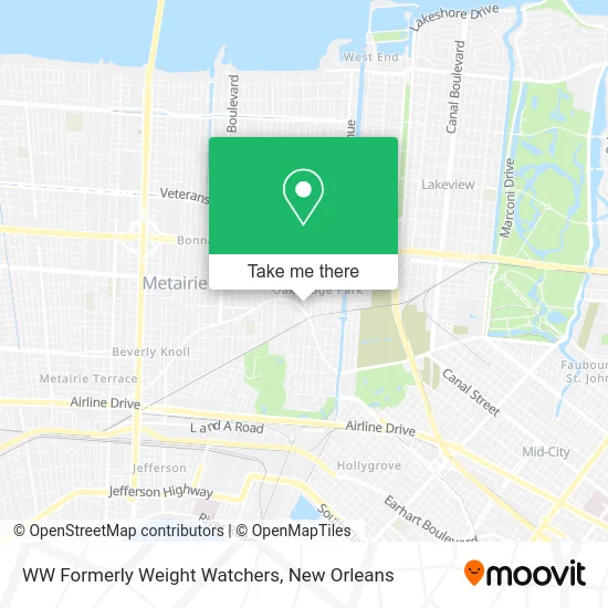 WW Formerly Weight Watchers map