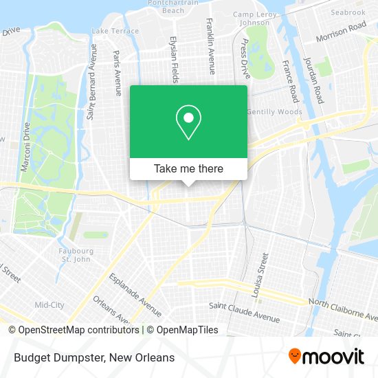 Budget Dumpster map
