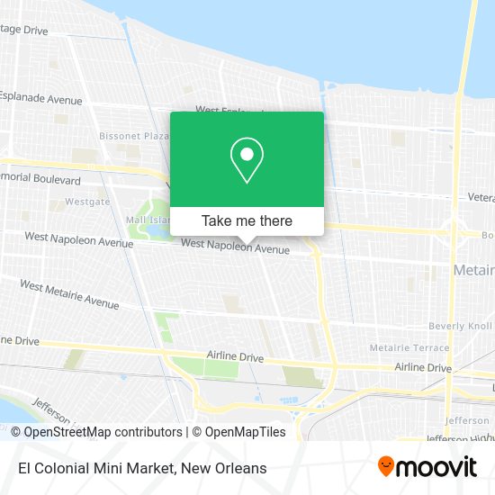 Mapa de El Colonial Mini Market