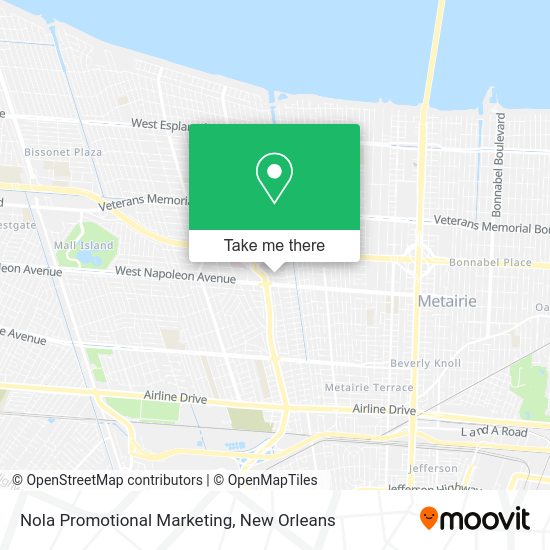 Mapa de Nola Promotional Marketing