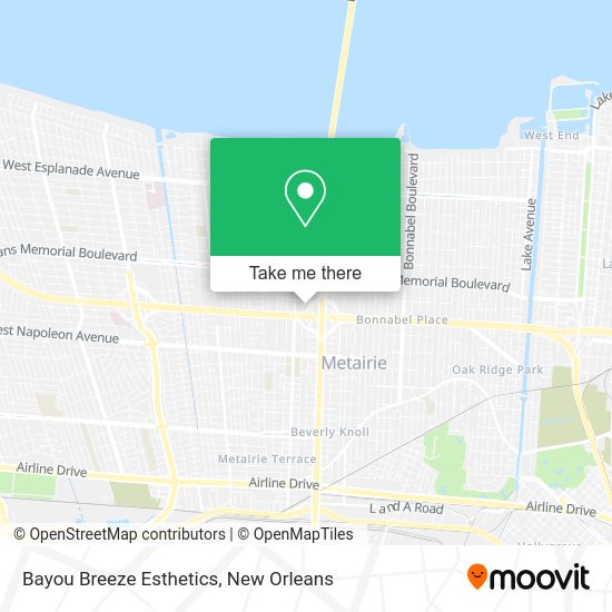 Bayou Breeze Esthetics map