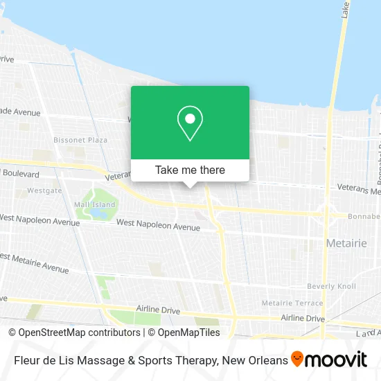 Mapa de Fleur de Lis Massage & Sports Therapy