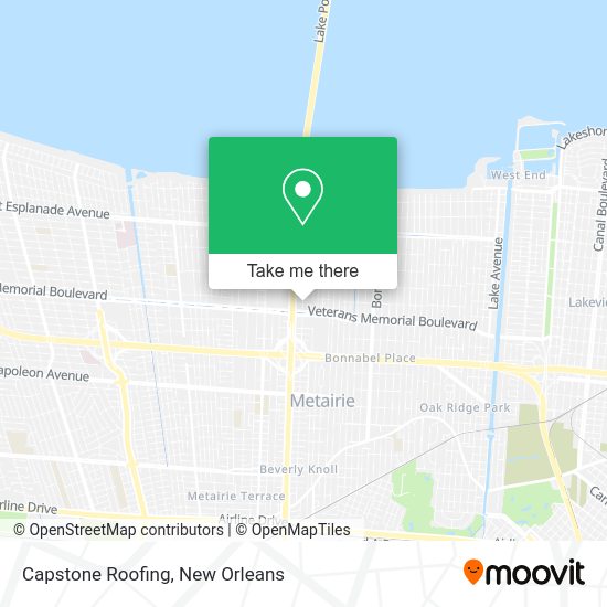 Capstone Roofing map