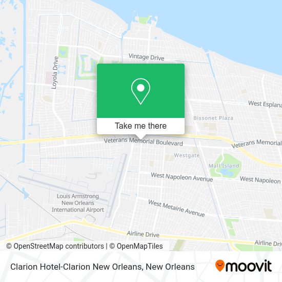 Mapa de Clarion Hotel-Clarion New Orleans