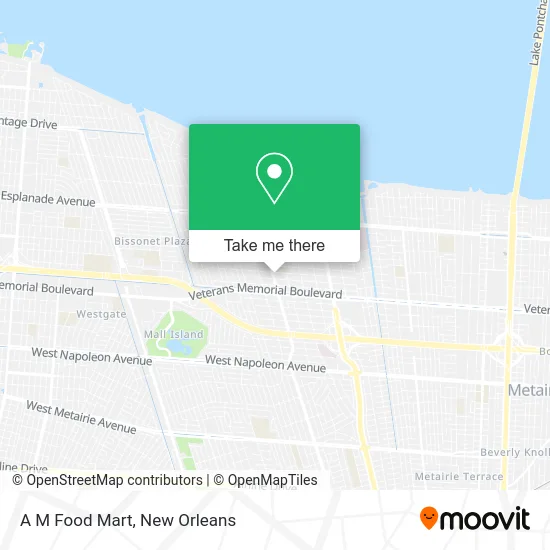 A M Food Mart map