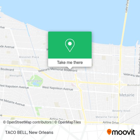 Mapa de TACO BELL