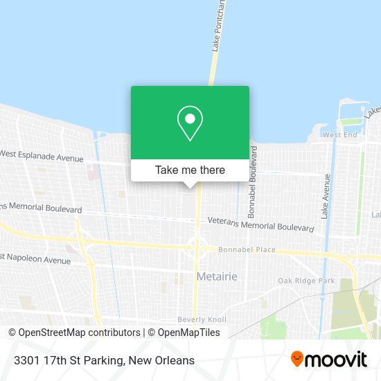 3301 17th St Parking map