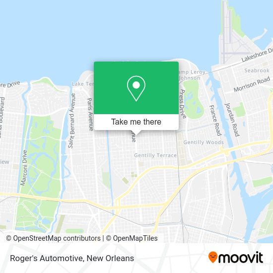 Roger's Automotive map