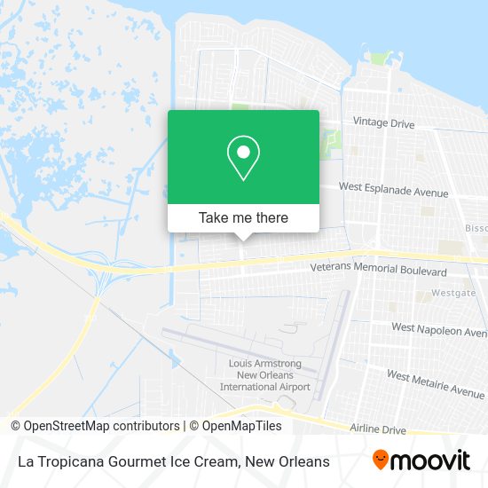 La Tropicana Gourmet Ice Cream map