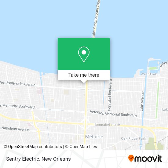Sentry Electric map