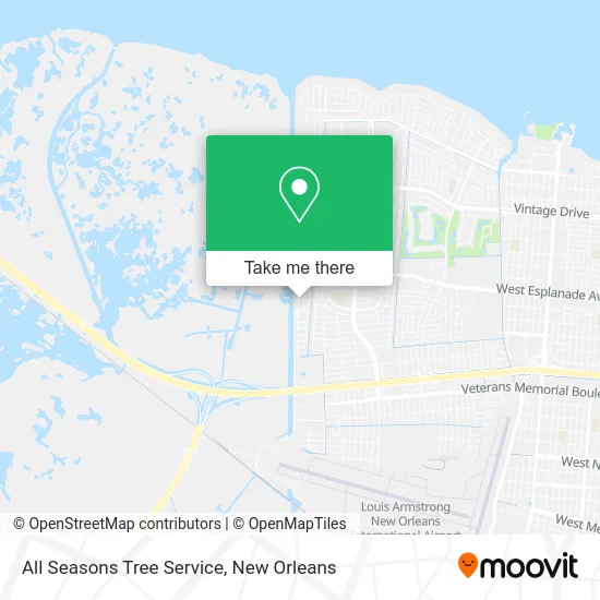 All Seasons Tree Service map