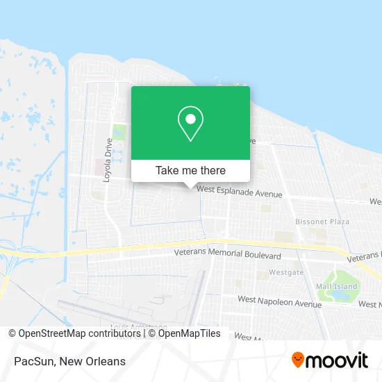 PacSun map