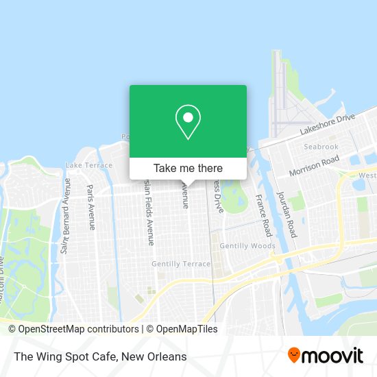 Mapa de The Wing Spot Cafe