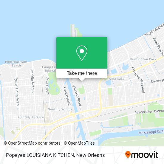 Popeyes LOUISIANA KITCHEN map