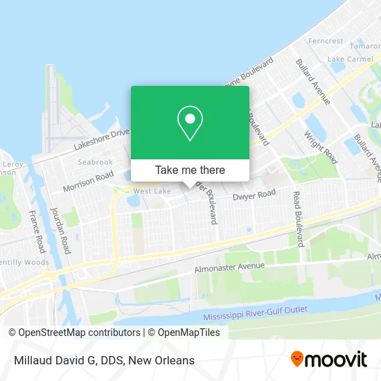 Millaud David G, DDS map