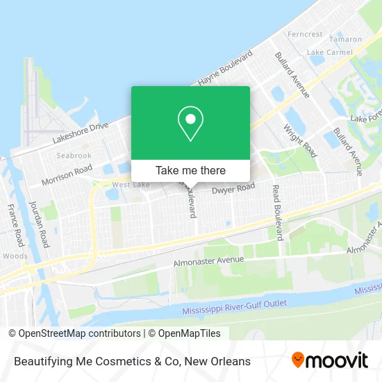 Mapa de Beautifying Me Cosmetics & Co