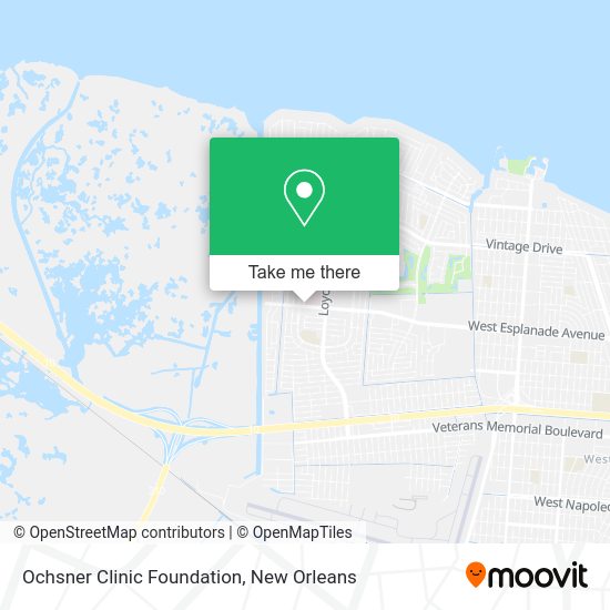 Ochsner Clinic Foundation map