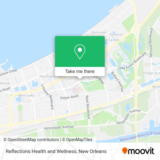 Mapa de Reflections Health and Wellness