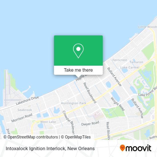 Mapa de Intoxalock Ignition Interlock