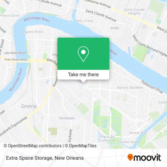 Mapa de Extra Space Storage