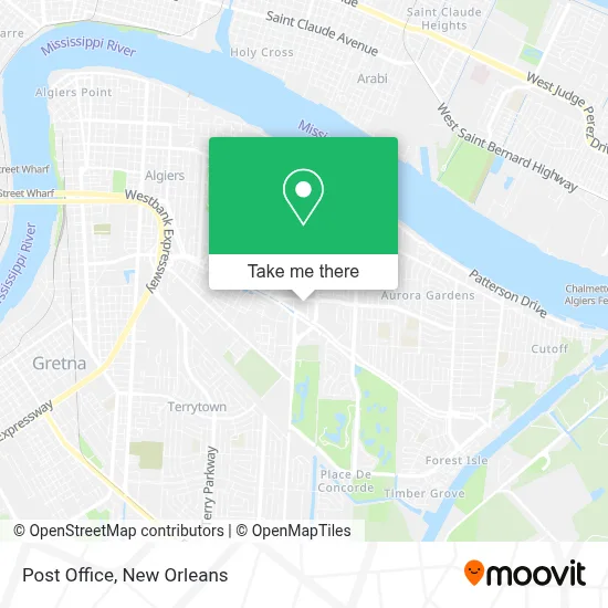 Post Office map