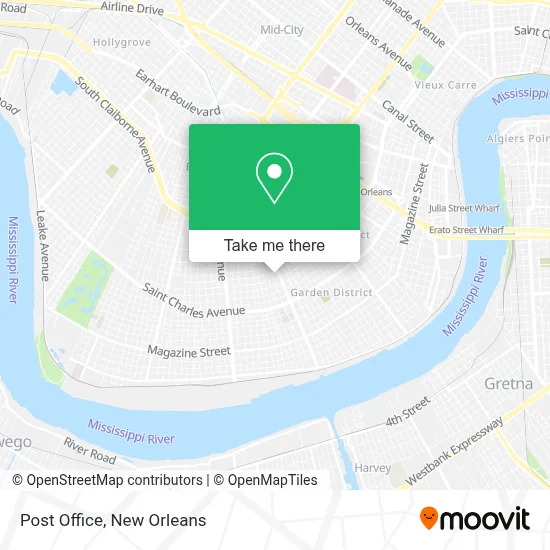 Post Office map