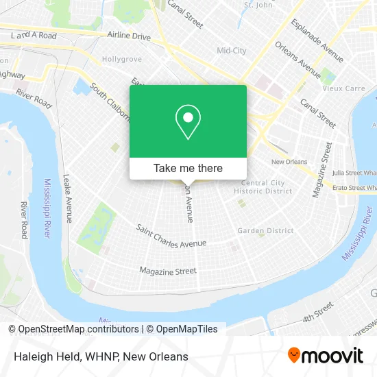 Haleigh Held, WHNP map