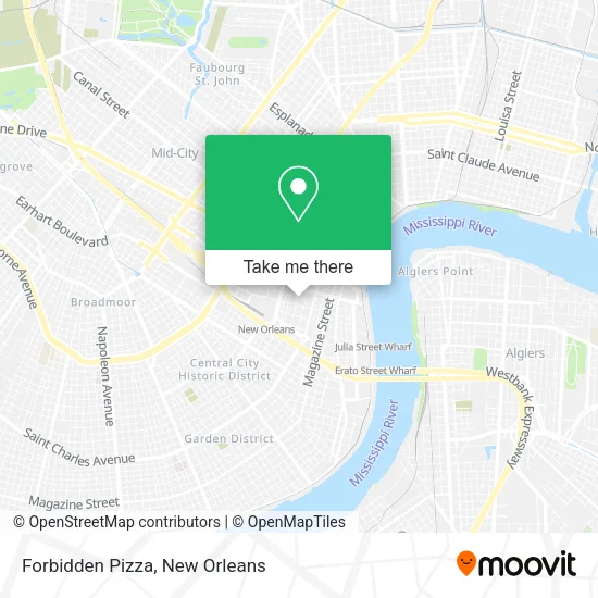 Forbidden Pizza map