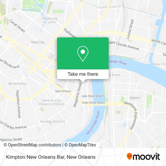 Kimpton New Orleans Bar map