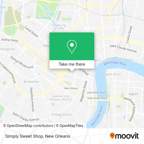 Simply Sweet Shop map