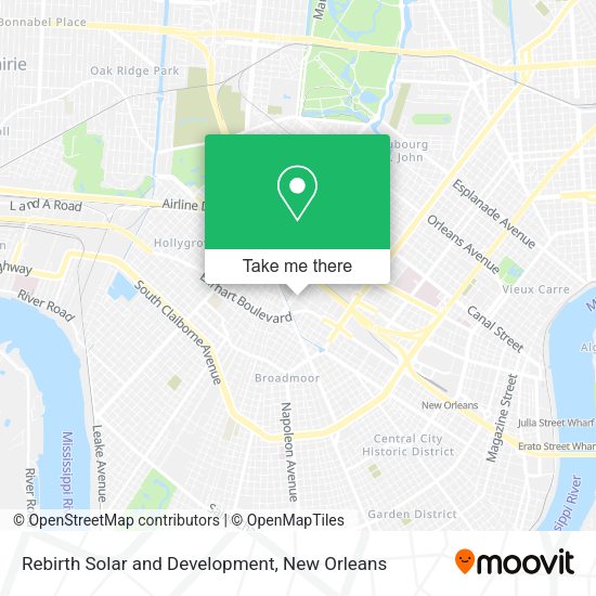 Rebirth Solar and Development map