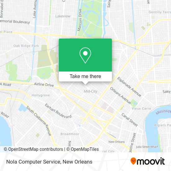 Nola Computer Service map