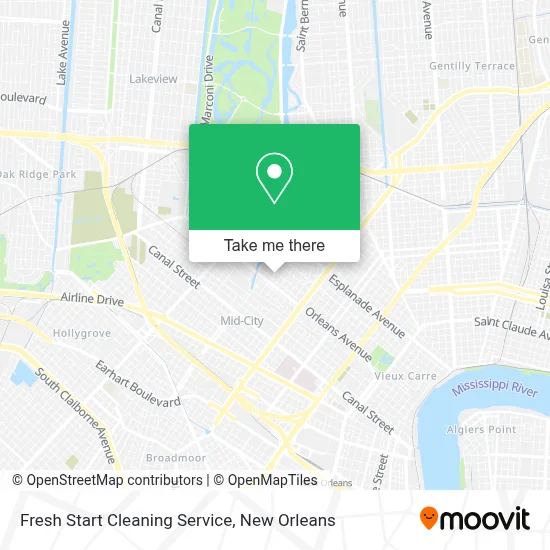 Fresh Start Cleaning Service map