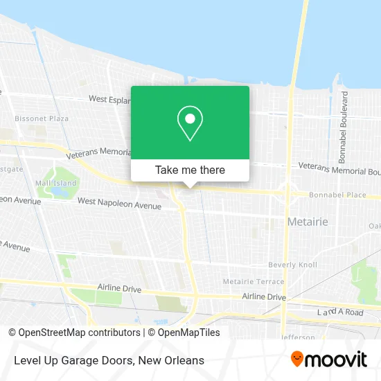 Level Up Garage Doors map