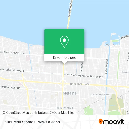 Mini Mall Storage map